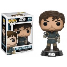 Funko Pop! Star Wars 139 Rogue One Captain Cassian Andor Vinyl Action Figure Bobble Head FU10452